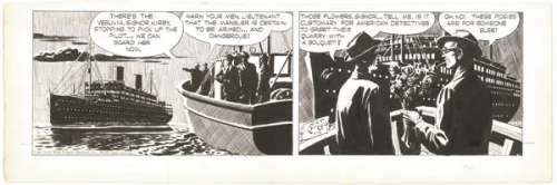 170: Raymond Rip Kirby daily 7/14/50 original comic art | Russ Cochran