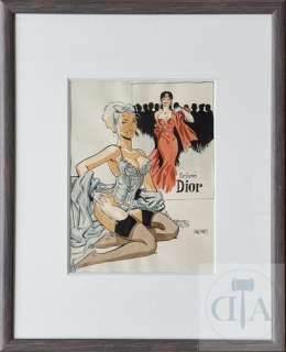 Meynet/Maribel. Dessin original realise pour un portfolio.… | Dagoty