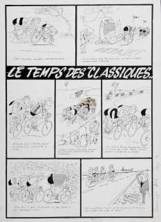 Alidor | Ensemble de 3 planches Ã  l’encre de Chine sur le … | Banque Dessinée