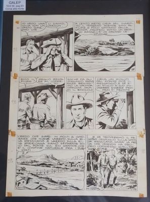 GALEP Aurelio Galleppini - Tavola originale Tex n. 58 "Corsa alla morte" p. 93 | eBay Europe