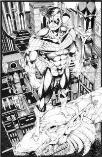 ART THIBERT 1992 NIGHTWING POSTER ARTWORK