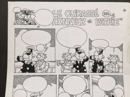 Smet, Peter de  - Planche originale - ’Le Cuirassé, Honneur et Patrie’ | Catawiki