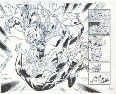 Jason Howard - astounding wolfman issue 25 page 04 and 05