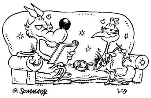 Lupo Alberto - Sommacal/Stroppi - original illustr. - Page volante (2018) | Catawiki