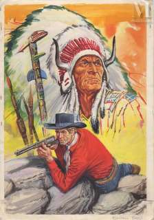 Bozzi, Floriano (1926-1995) | Couverture originale du magazine Mustang n°8 (1968) | Millon