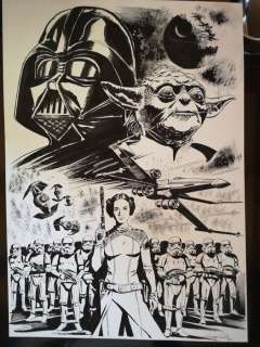 G. Candita - illustrazione originale "tributo a Star Wars" - Loose page | Catawiki