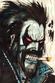 Lobo -  Simon Bisley - Originele Lobo Pin-up in kleur - Art original - (2019) | Catawiki
