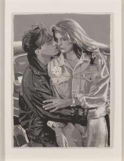 Manara Milo | Illustration représentant un couple enlacé | Neo Enchères