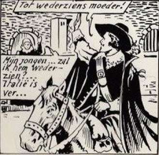 Rubens - Kunstenaar en diplomaat - Originele pagina - stroken genummerd 21 t/m 24 - (1959/1960) | Catawiki