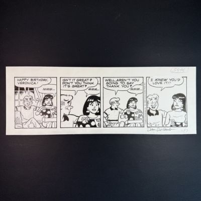 Veronica Archie Original Comic Art Signed Dan DeCarlo Riverdale 1990 Fashion Gag | eBay US (Buy It Now)