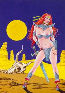 Lot 242 - FELMANG ROMANO (n. 1941) - RED SONIATYPE FOR COVER FOR LANCIOSTORY COLLECTION OF 5 JANUARY 2019 No. 585