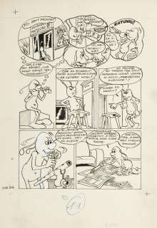 Szarlota Pawel (1947 - 2018) | Szarlota Pawel (1947 - 2018) | "Czarodziejski flet", z serii Jonka, Jonek i Kleks, planasza nr 2, 1974 | Desa Unicum