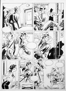 Jordi Bernet - Torpedo original comic art page (Signed)