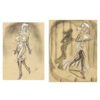 A pair of Russ Meyer ’Bustoon’ illustrations | Bonhams