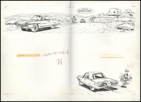 Lot 286 - Mittéï. Illustration originale C‘est pas croyable
