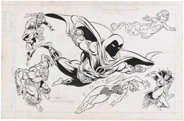 OFFICIAL HANDBOOK OF THE MARVEL UNIVERSE BULLPEN ARCHIVES ORIGINAL ART. | Hake’s
