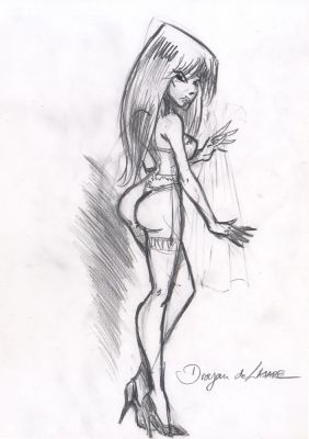 Dragan de Lazare - Illustration originale Rubine | Galerie des bulles