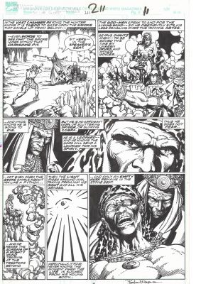 Savage Sword of Conan # 211 page 11 | Planet Original Art