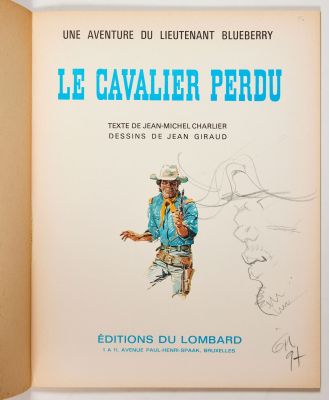 Giraud - Dédicace... | Giraud - Dédicace : Blueberry, Le Cavalier perdu. Edition... | Tessier Sarrou