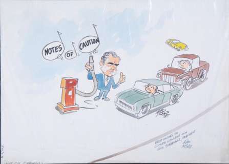 NIXON POLITICAL CARTOON BY DON MOORE (1918-1992) | misc / divers