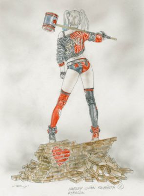 Luis Royo | HARLEY QUINN REBIRTH BOCETO... | Laberinto Gris