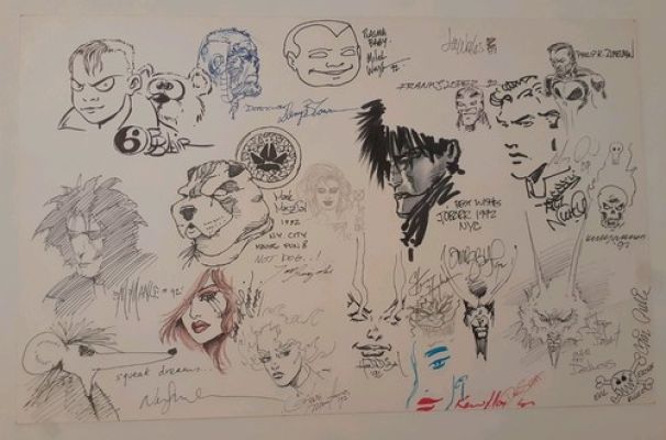 Original Comic Art Sketches : 23 Sketches , 23 Artists , 23 Signatures NYC 1992 | eBay Europe