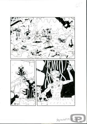Sylvain Repos | Yojimbot, Volume 1, Page 121 - Original Artwork by Sylvain Repos | Pulp’s Art