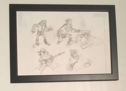 Lambil, Willy - Crayonné original - Les Tuniques Bleues  (2014) | Catawiki