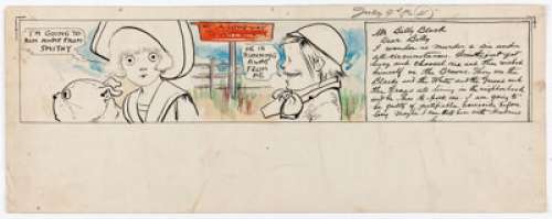 Richard F. Outcault | Buster Brown Header Comic Strip Original Art dated 7-9-16 (Newspaper Feature Service, 1916). | Heritage