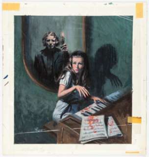 Victor Prezio - "The Summer House" Gothic Painting Original Art (c. 1970s).... | Heritage