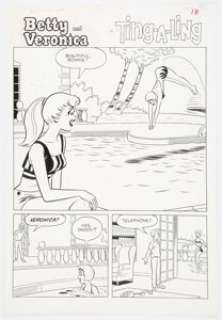 Dan DeCarlo and Rudy Lapick Archie’s Girls Betty and Veronica #93 Story Page 1 Original Art (Archie, 1963).... | Heritage