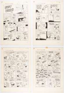Stanley, John | John Stanley Thirteen #11 Complete 4-Page Story Original Art (Dell, 1962).... (Total: 4 Original Art) | Heritage