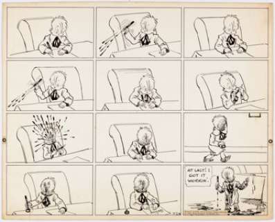 Crosby, Percy | Percy Crosby Skippy Sunday Comic Strip Original Art dated 11-24-1935 (King Features Syndicate, 1933). ... | Heritage