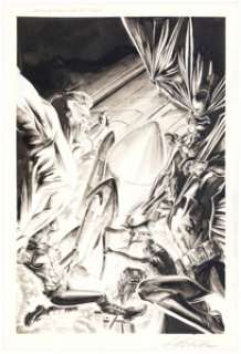 Braithwaite, Doug - Doug Braithwaite Batman and the Outsiders #5 Cover Original Art (DC, 2008)....