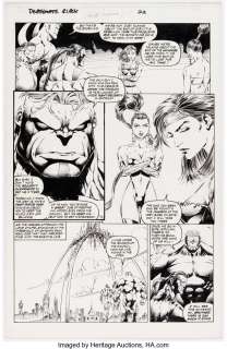 Clark, Scott | Scott Clark and Trevor Scott Deathmate #Black Story Page 22 Original Art (Image/Acclaim(Valiant), 1993).... | Heritage