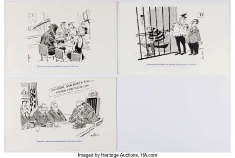 Bolinger, Bruce - Bruce Bolinger - One Panel Gag Illustration Original Art Group of 3 (c. 2000s). ... (Total: 3 Original Art)