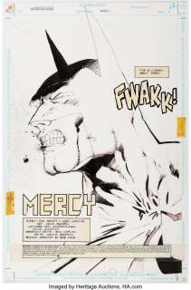DC Artist - Colin MacNeil Batman: Legends Of The Dark Knight #37 Splash Page Original Art (DC, 1992)....