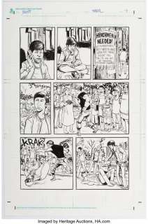 Dalrymple, Farel - Farel Dalrymple MySpace Dark Horse Presents #3 "Moist" Origin Story Page 7 Original Art (Dark Horse Publ., 2009)....