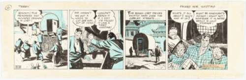 Caniff, Milton | Milton Caniff Terry and the Pirates Daily Comic Strip Original Art dated 9-18-37 (Chicago Tribune, 1937). ... | Heritage