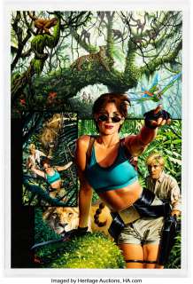 Jusko, Joe - Joe Jusko Tomb Raider: The Greatest Treasure of All #1 Story Page 17 Original Art (Image, 2005)....
