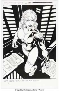 Haley, Matt | Matt Haley and Tom Simmons Gen 13 1996 Series 2 #25 "Team Leader" Fairchild Trading Card Illustration Original Art... | Heritage