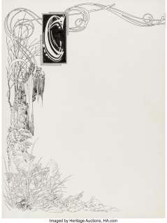 Wrightson, Bernie | Bernie Wrightson - Frankenstein Introduction Page Original Art (Christopher Enterprises, 1976).... | Heritage