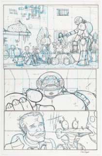 Pitarra, Nick - Nick Pitarra Manhattan Projects: The Sun Beyond the Stars #1 Story Page 18 Original Art (Image Comics, 2015). ...
