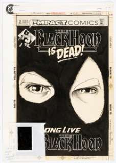 Burchett, Rick | Rick Burchett Black Hood #2 Cover Original Art (DC/Impact!, 1992).... | Heritage