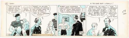 Caniff, Milton | Milton Caniff Terry and the Pirates Daily Comic Strip Original Art dated 1-24-36 (Chicago Tribune, 1936). ... | Heritage