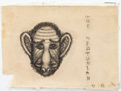 Smith, Clark Ashton | Clark Ashton Smith - "The Neptunian" Illustration Original Art (c. 1930-40s).... | Heritage
