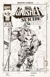 Sharp, Liam - Liam Sharp and Mark Farmer The Punisher #88 Cover Original Art (Marvel, 1994)....