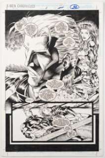 Churchill, Ian | Ian Churchill and Scott Hanna X-Men Chronicles #2 Story Page 27 Original Art (Marvel, 1995).... | Heritage