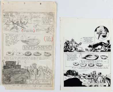 Mayer, Sheldon - Sheldon Mayer "Life in Bible Days" Preliminary Original Art and Stat Page (undated)....