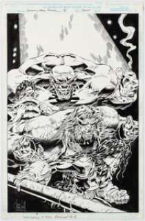 Churchill, Ian - Ian Churchill The Uncanny X-Men Annual #18 Cover Original Art (Marvel, 1994)....